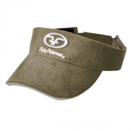 Microfiber Logo Visor Khaki HVS1503 Microfiber Logo Visor Khaki HVS1503