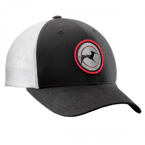 Early Bird Fitted Trucker Hat - Black/White H1715 Early Bird Fitted Trucker Hat - Black/White H1715