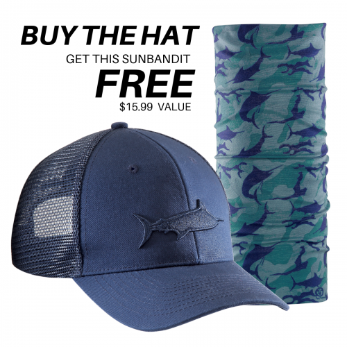 Marlin Shadow Trucker Hat Navy H1785 + FREE Marlin Camo Sunbandit SB1615 Marlin Shadow Trucker Hat Navy H1785 + FREE Marlin Camo Sunbandit SB1615