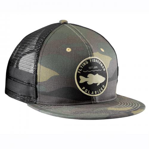 Bass Patch Flat Bill Hat Camo H1789 Bass Patch Flat Bill Hat Camo H1789