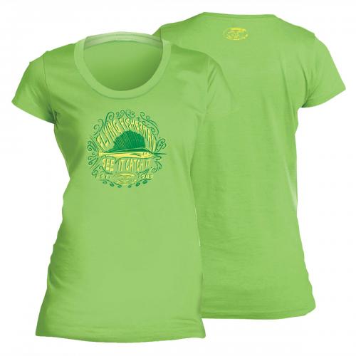 Chalk Sail Ladies Tee Key Lime T1707L Chalk Sail Ladies Tee Key Lime T1707L