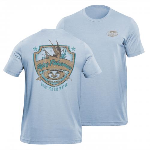 Shield Tee Blue Triblend T1710B Shield Tee Blue Triblend T1710B