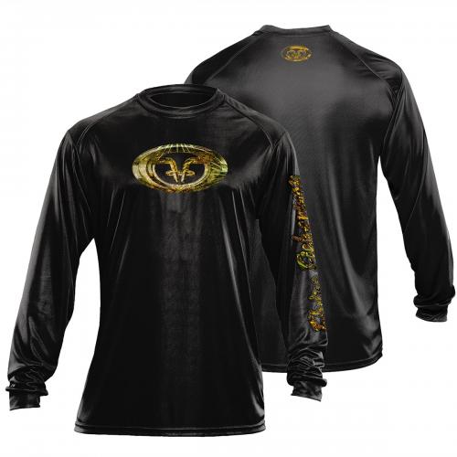 Camo Logo Performance Tee Black TL1404B Camo Logo Performance Tee Black TL1404B