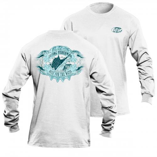 Cigar Label L/S Tee White Triblend TL1713W Cigar Label L/S Tee White Triblend TL1713W