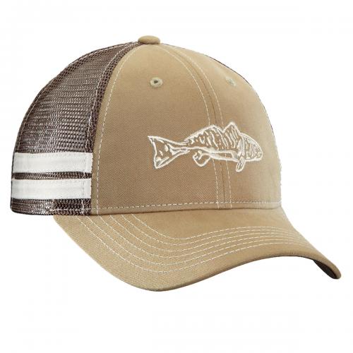Redfish Trucker Hat - Khaki/Chocolate H1731 Redfish Trucker Hat - Khaki/Chocolate H1731