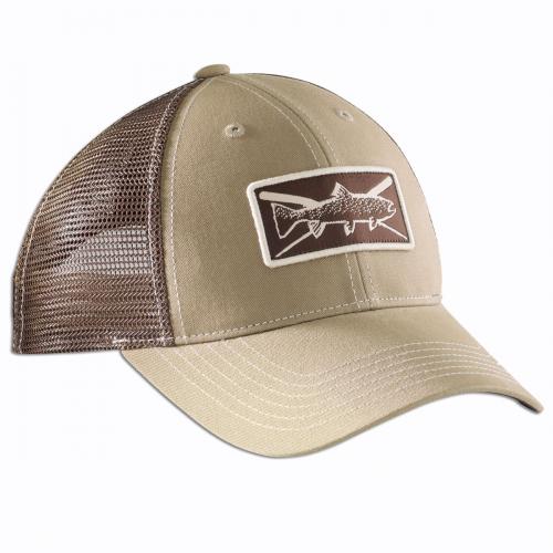 Trout Trucker Hat - Khaki/Chocolate H1750 Trout Trucker Hat - Khaki/Chocolate H1750