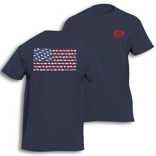 Fish Flag Tee Navy T1714N Fish Flag Tee Navy T1714N