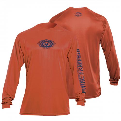 FF Logo L/S Performance Tee Burnt Orange TL1401O FF Logo L/S Performance Tee Burnt Orange TL1401O