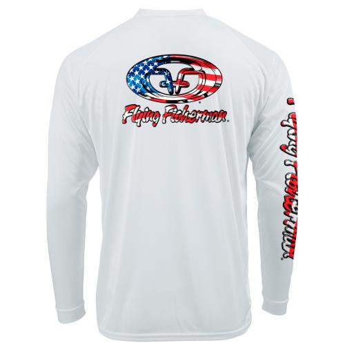 Stars & Stripes L/S Performance Shirt White TL1420W