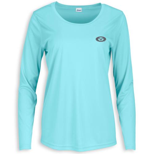 Women's L/S Performance Shirt Aqua TL1422A